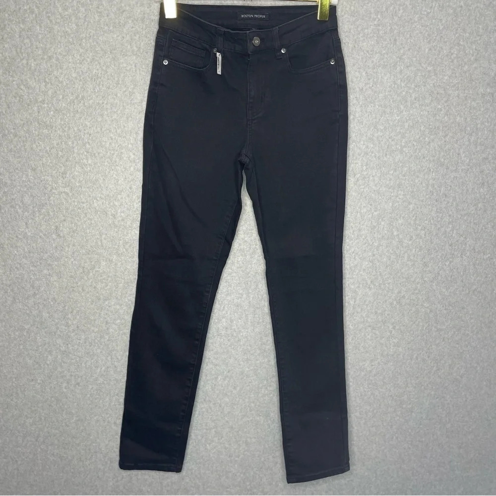 Boston Proper Black Slim Ankle Jeans